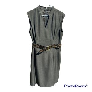 Antonio Melani Dress with faux snakeskin belt